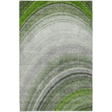 8' X 10' Green And Silver Abstract Shag Washable Area Rug With UV Protection - HomeRoots - Flyclothing LLC
