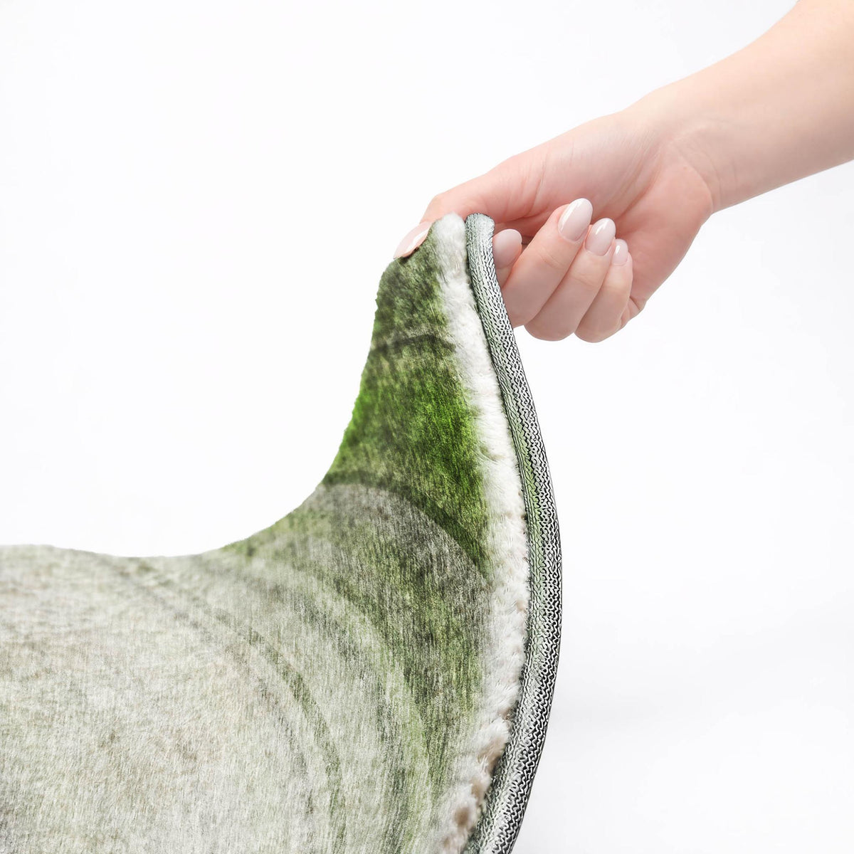 8' X 10' Green And Silver Abstract Shag Washable Area Rug With UV Protection - HomeRoots - Flyclothing LLC