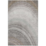 3' X 5' Gray And Silver Abstract Shag Washable Area Rug With UV Protection - HomeRoots - Flyclothing LLC
