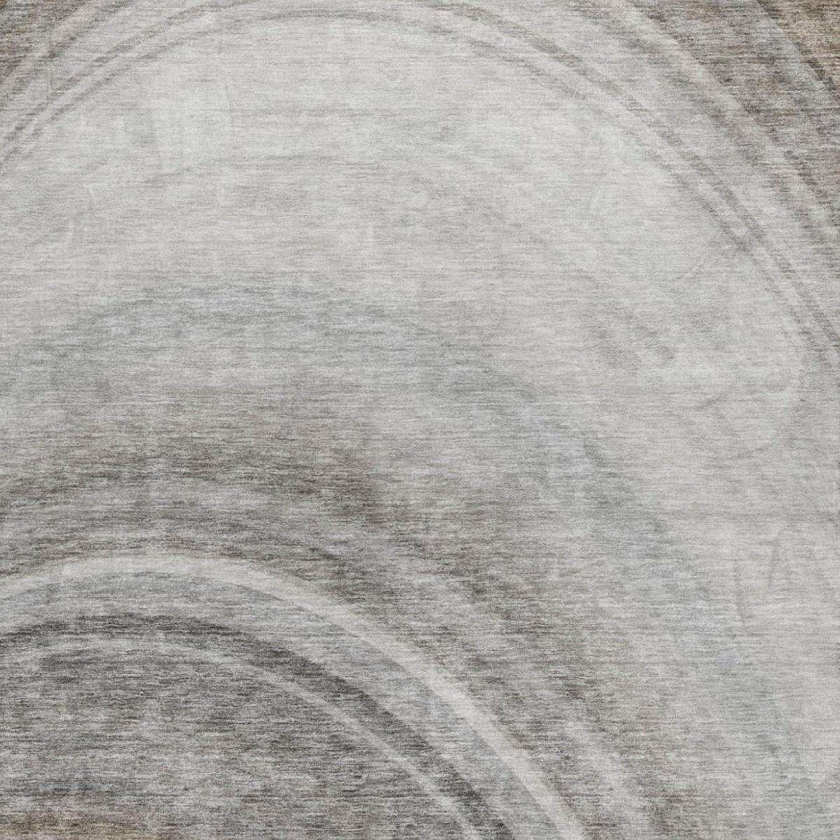 3' X 5' Gray And Silver Abstract Shag Washable Area Rug With UV Protection - HomeRoots - Flyclothing LLC