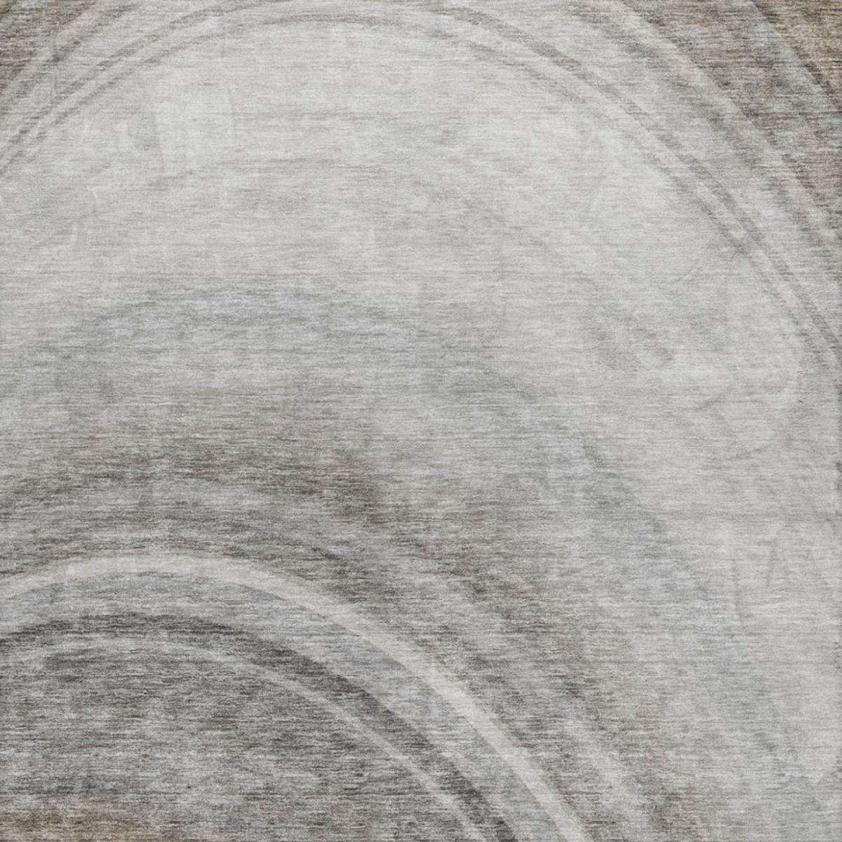 5' X 8' Gray And Silver Abstract Shag Washable Area Rug With UV Protection - HomeRoots - Flyclothing LLC