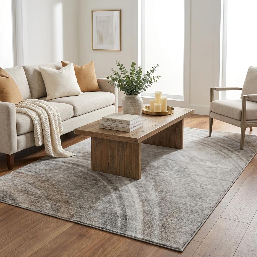 5' X 8' Gray And Silver Abstract Shag Washable Area Rug With UV Protection - HomeRoots - Flyclothing LLC