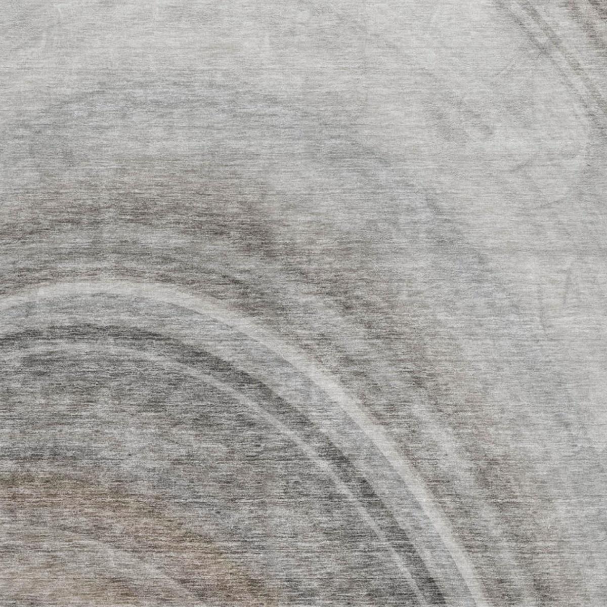8' X 10' Gray And Silver Abstract Shag Washable Area Rug With UV Protection - HomeRoots - Flyclothing LLC