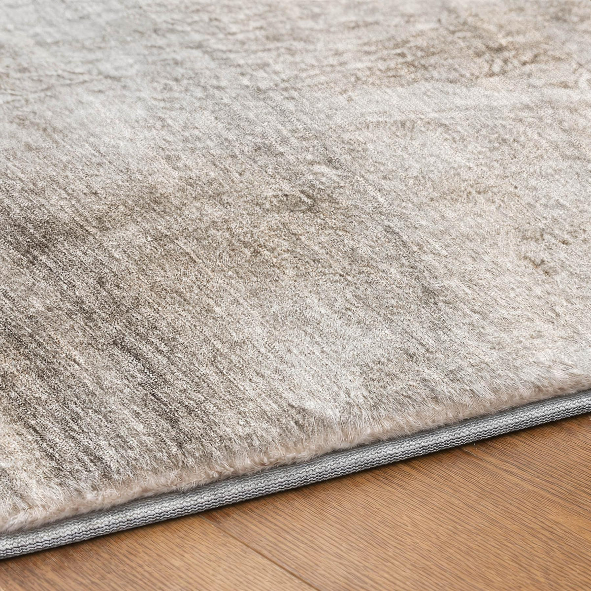 8' X 10' Gray And Silver Abstract Shag Washable Area Rug With UV Protection - HomeRoots - Flyclothing LLC