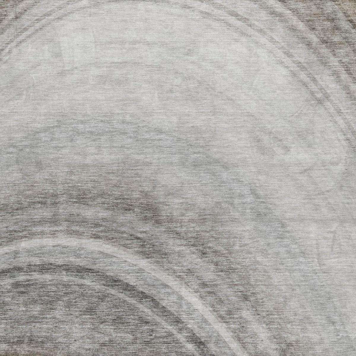 9' X 12' Gray And Silver Abstract Shag Washable Area Rug With UV Protection - HomeRoots - Flyclothing LLC