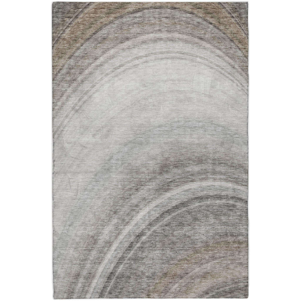 9' X 12' Gray And Silver Abstract Shag Washable Area Rug With UV Protection - HomeRoots - Flyclothing LLC