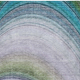 8' X 10' Teal And Green Abstract Shag Washable Area Rug With UV Protection - HomeRoots - Flyclothing LLC