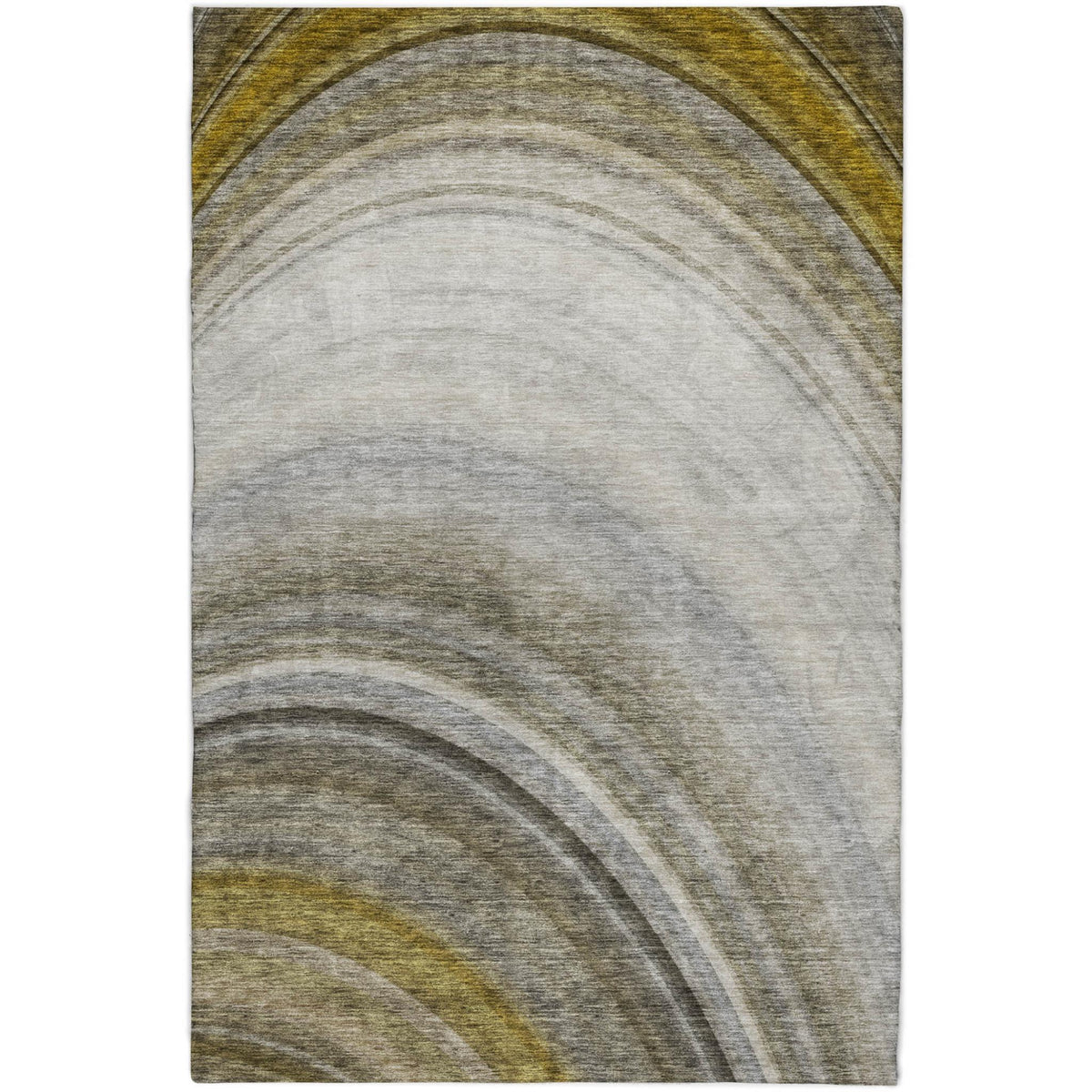 3' X 5' Taupe And Gray Abstract Shag Washable Area Rug With UV Protection - HomeRoots - Flyclothing LLC