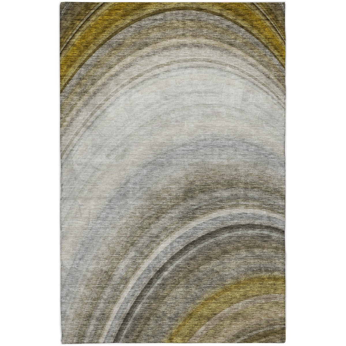 3' X 5' Taupe And Gray Abstract Shag Washable Area Rug With UV Protection - HomeRoots - Flyclothing LLC