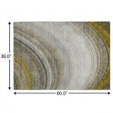 3' X 5' Taupe And Gray Abstract Shag Washable Area Rug With UV Protection - HomeRoots - Flyclothing LLC
