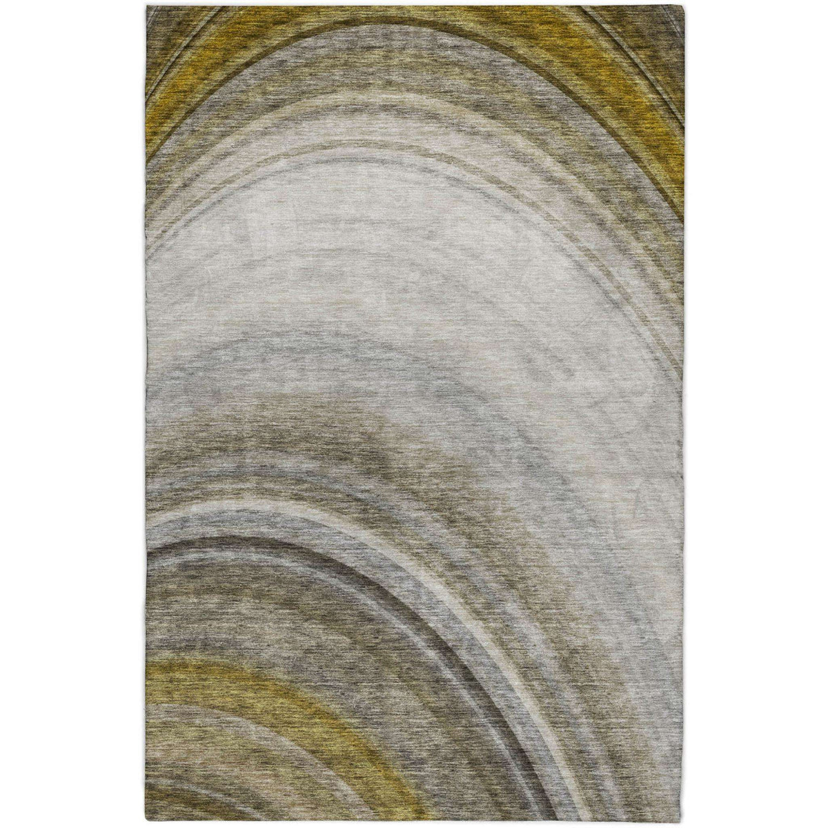 9' X 12' Taupe And Gray Abstract Shag Washable Area Rug With UV Protection - HomeRoots - Flyclothing LLC