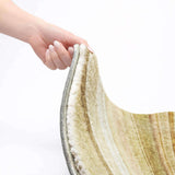 9' X 12' Beige And Taupe Striped Shag Washable Area Rug With UV Protection - HomeRoots - Flyclothing LLC