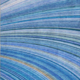 9' X 12' Blue And Denim Blue Striped Shag Washable Area Rug With UV Protection - HomeRoots - Flyclothing LLC