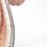 5' X 8' Terra Cotta And Salmon Striped Shag Washable Area Rug With UV Protection - HomeRoots - Flyclothing LLC