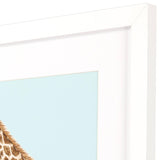Giraffe Pop White Framed Wall Art