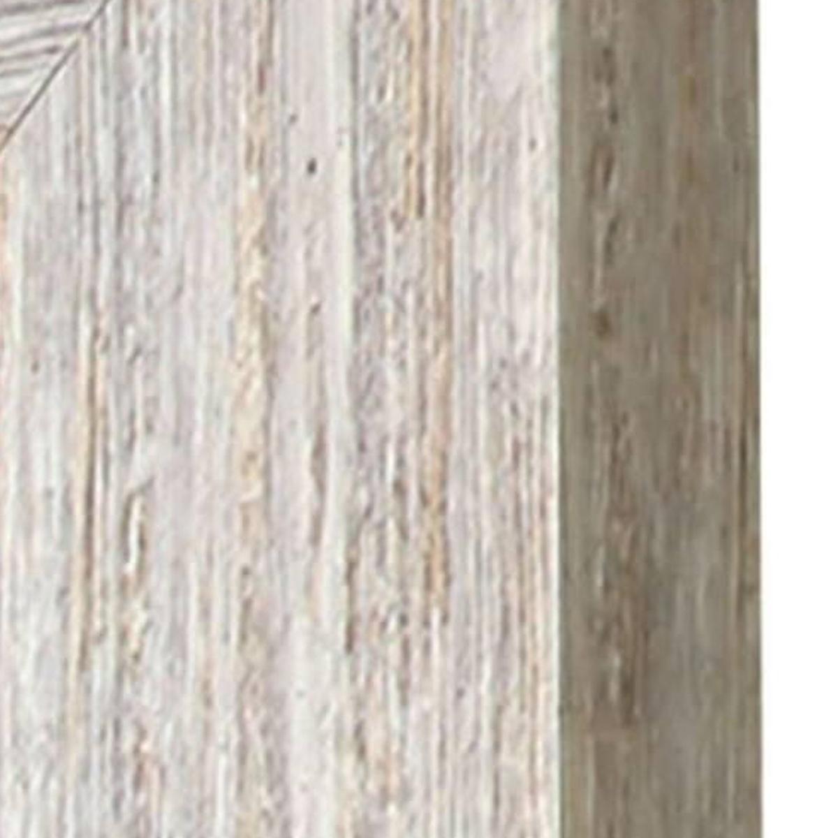 Spectrum Palm Fronds II Distressed White Framed Wall Art - HomeRoots - Flyclothing LLC