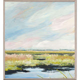 Marshlands I Distressed White Framed Wall Art - HomeRoots - Flyclothing LLC