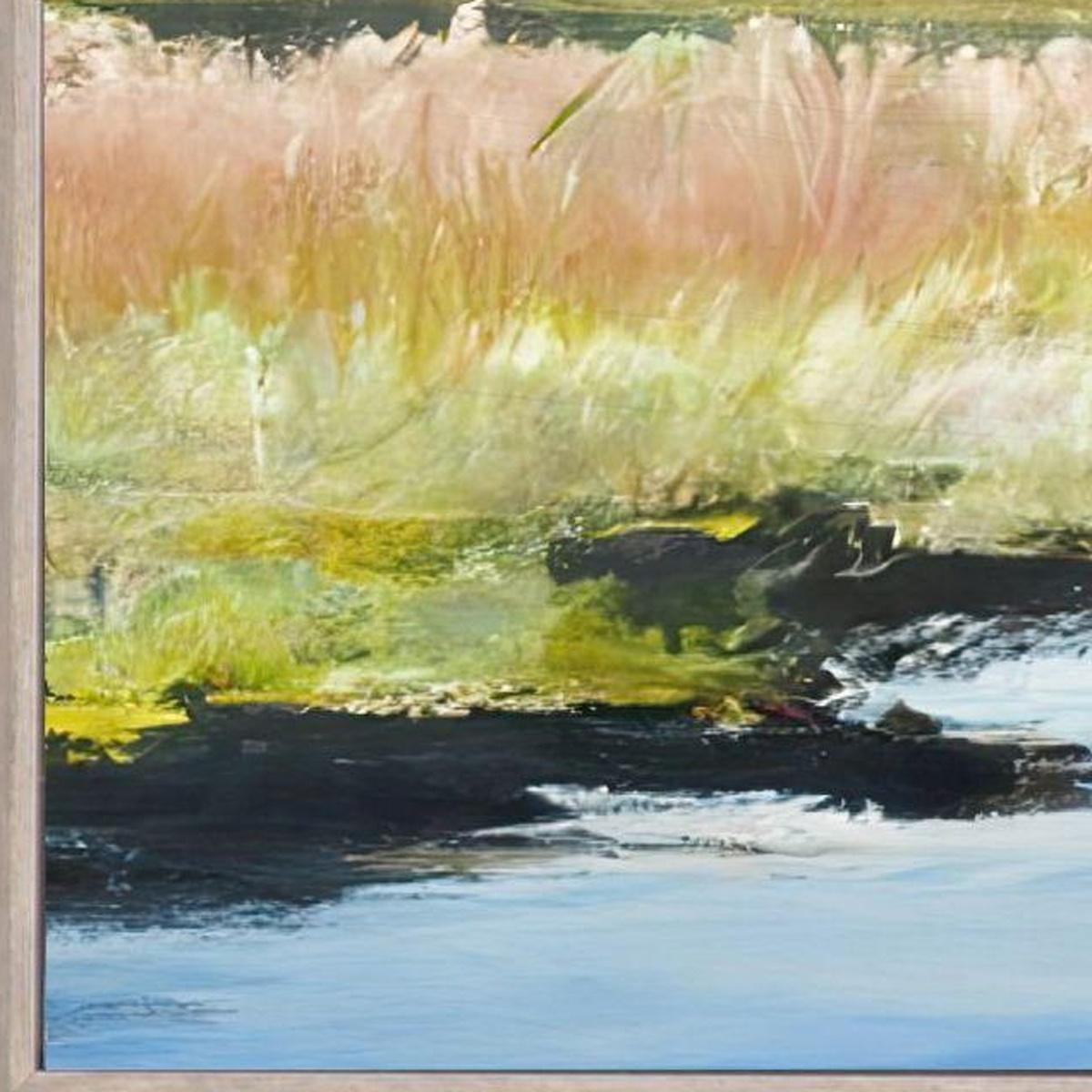 Marshlands I Distressed White Framed Wall Art - HomeRoots - Flyclothing LLC