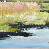Marshlands I Distressed White Framed Wall Art - HomeRoots - Flyclothing LLC