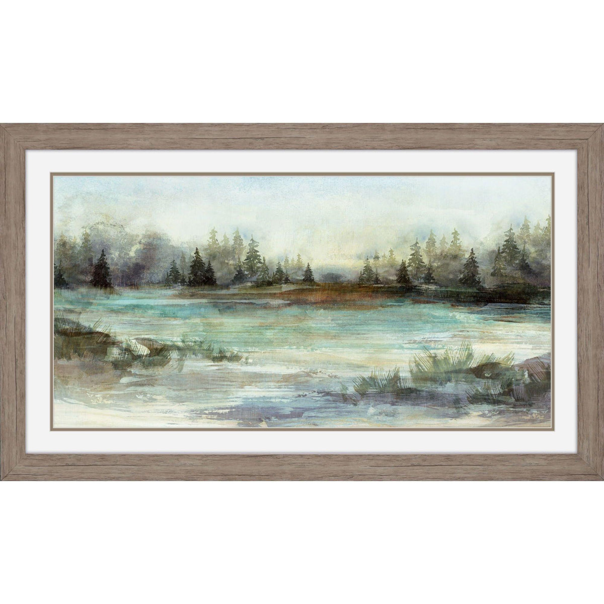 River View I Brown Framed Wall Art - HomeRoots - Flyclothing LLC
