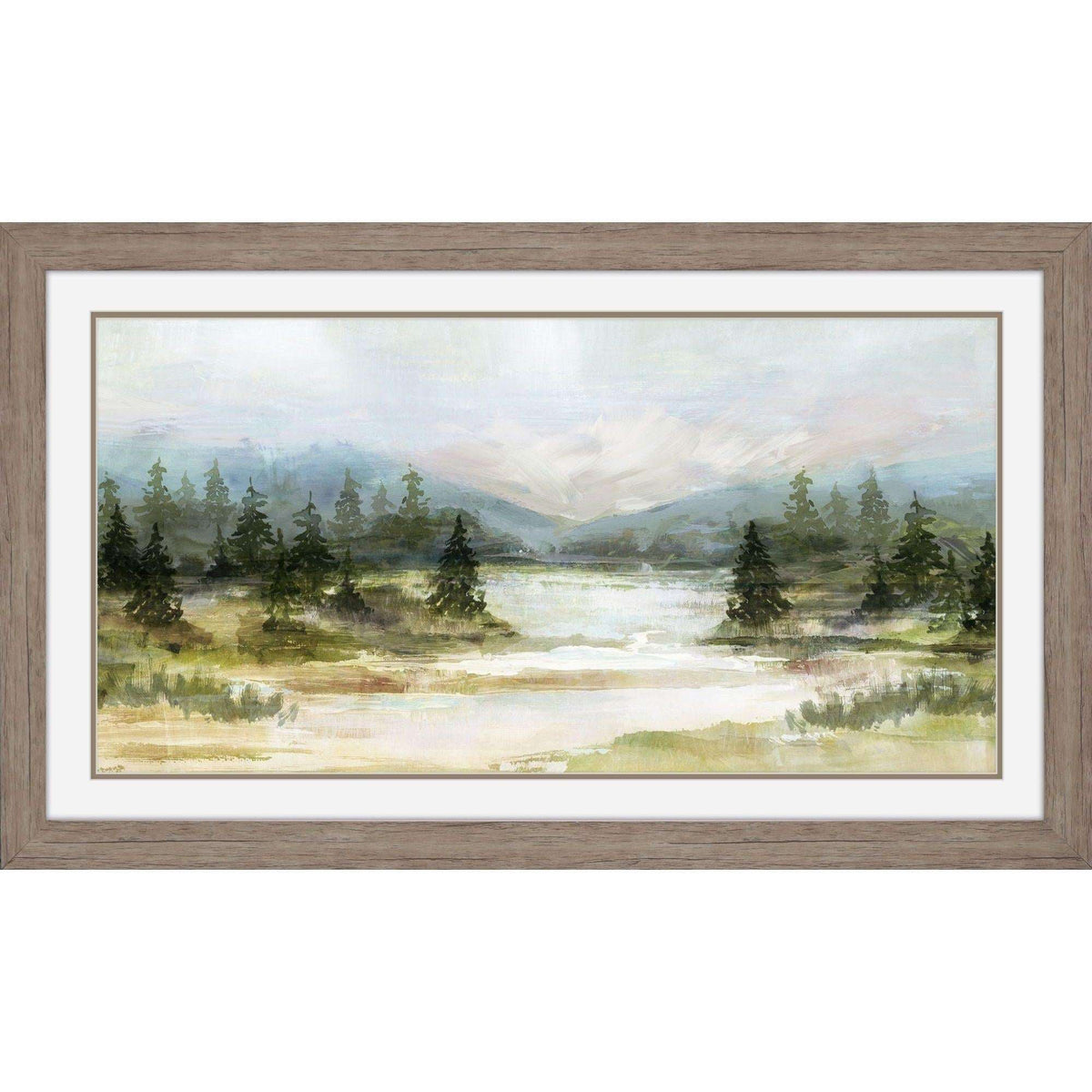 River View II Brown Framed Wall Art - HomeRoots - Flyclothing LLC