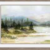 River View II Brown Framed Wall Art