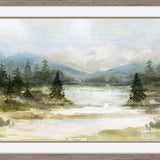 River View II Brown Framed Wall Art