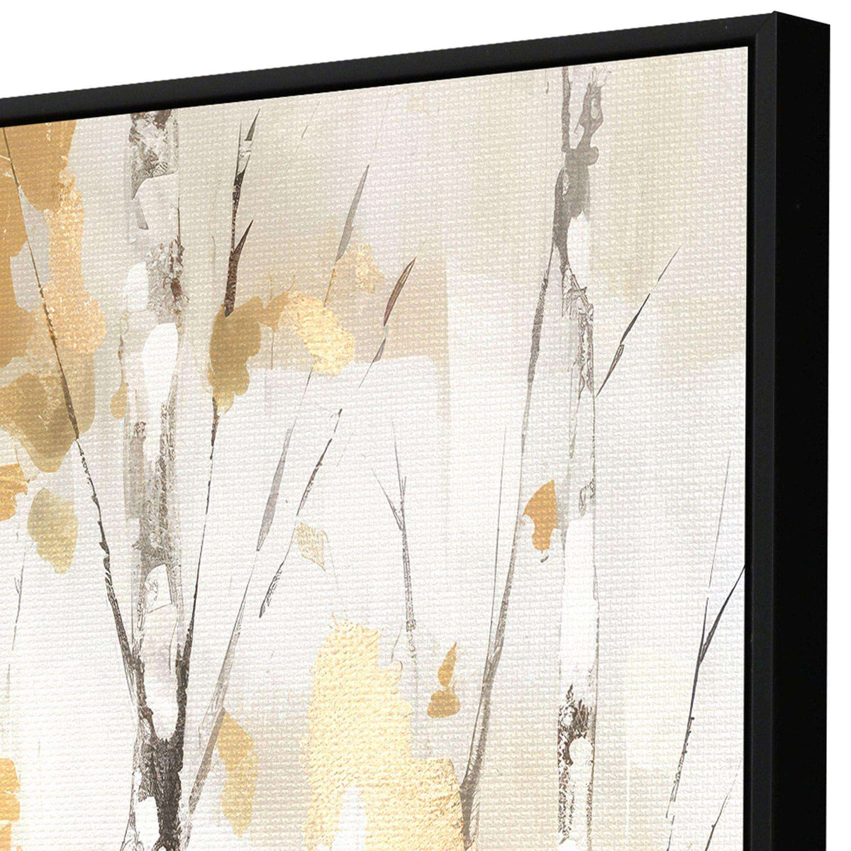 Birch Silhouette I Black Floater Frame Wall Art - HomeRoots - Flyclothing LLC