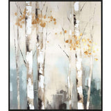 Birch Silhouette II Black Floater Frame Wall Art - HomeRoots - Flyclothing LLC