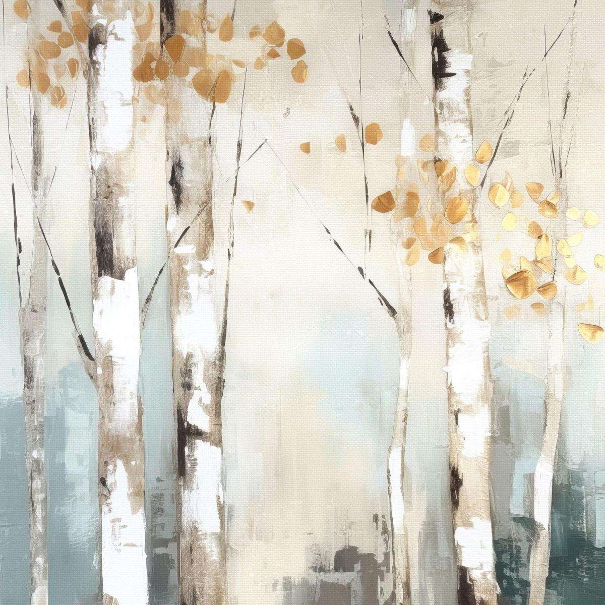 Birch Silhouette II Black Floater Frame Wall Art - HomeRoots - Flyclothing LLC