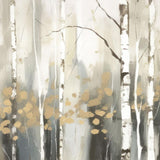 Birch Silhouette IV Black Floater Frame Wall Art