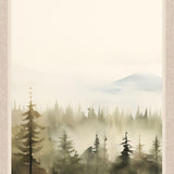 Mountain Glimpse I Brown Framed Wall Art