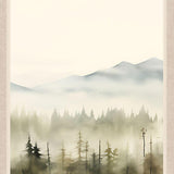 Mountain Glimpse II Brown Framed Wall Art