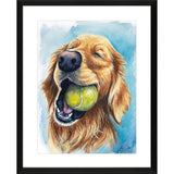 Ball is Life - Golden Black Framed Wall Art - HomeRoots - Flyclothing LLC