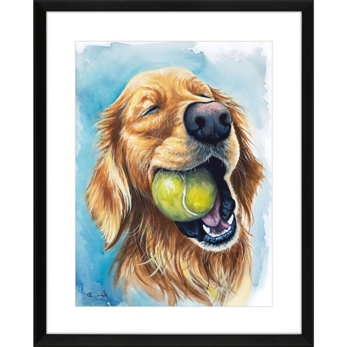 Ball is Life - Golden Black Framed Wall Art - HomeRoots - Flyclothing LLC