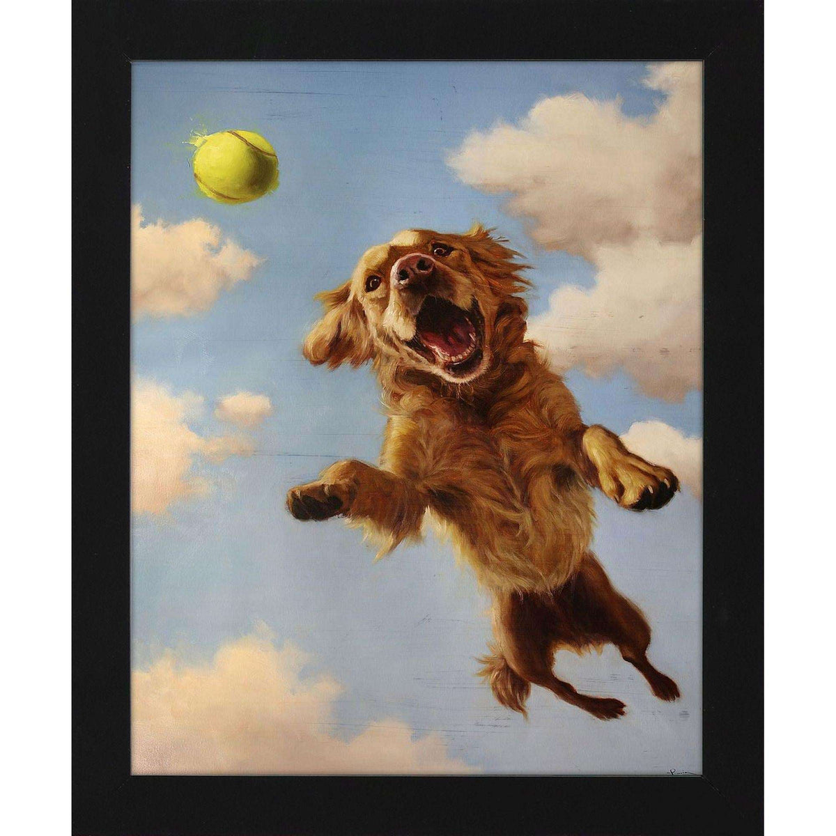 Fetch Black Framed Wall Art - HomeRoots - Flyclothing LLC