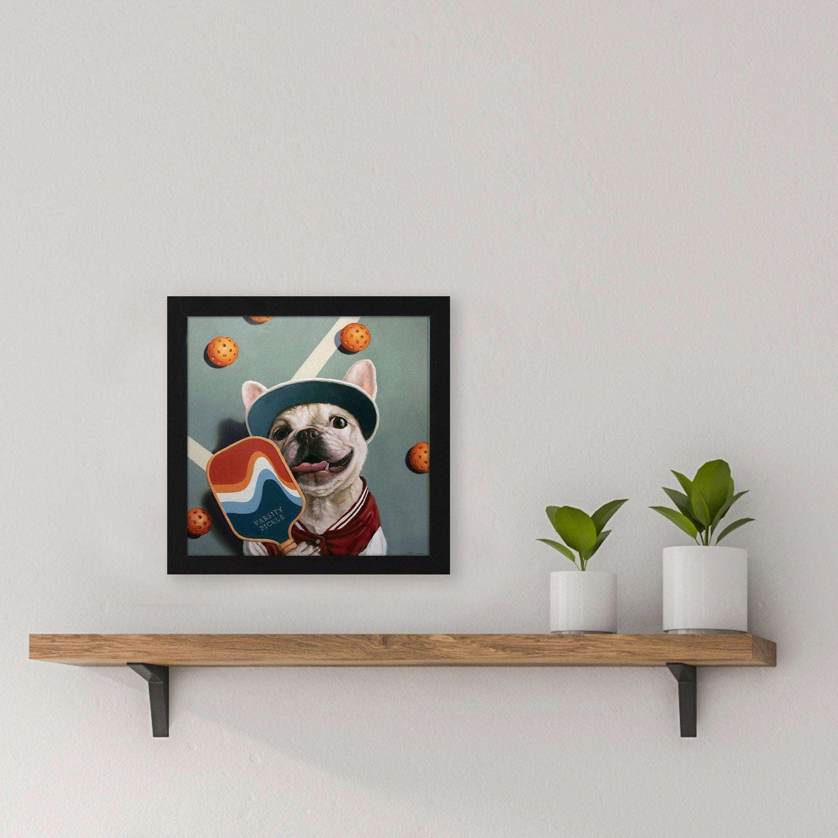 Varsity Pickle Black Framed Wall Art - HomeRoots - Flyclothing LLC