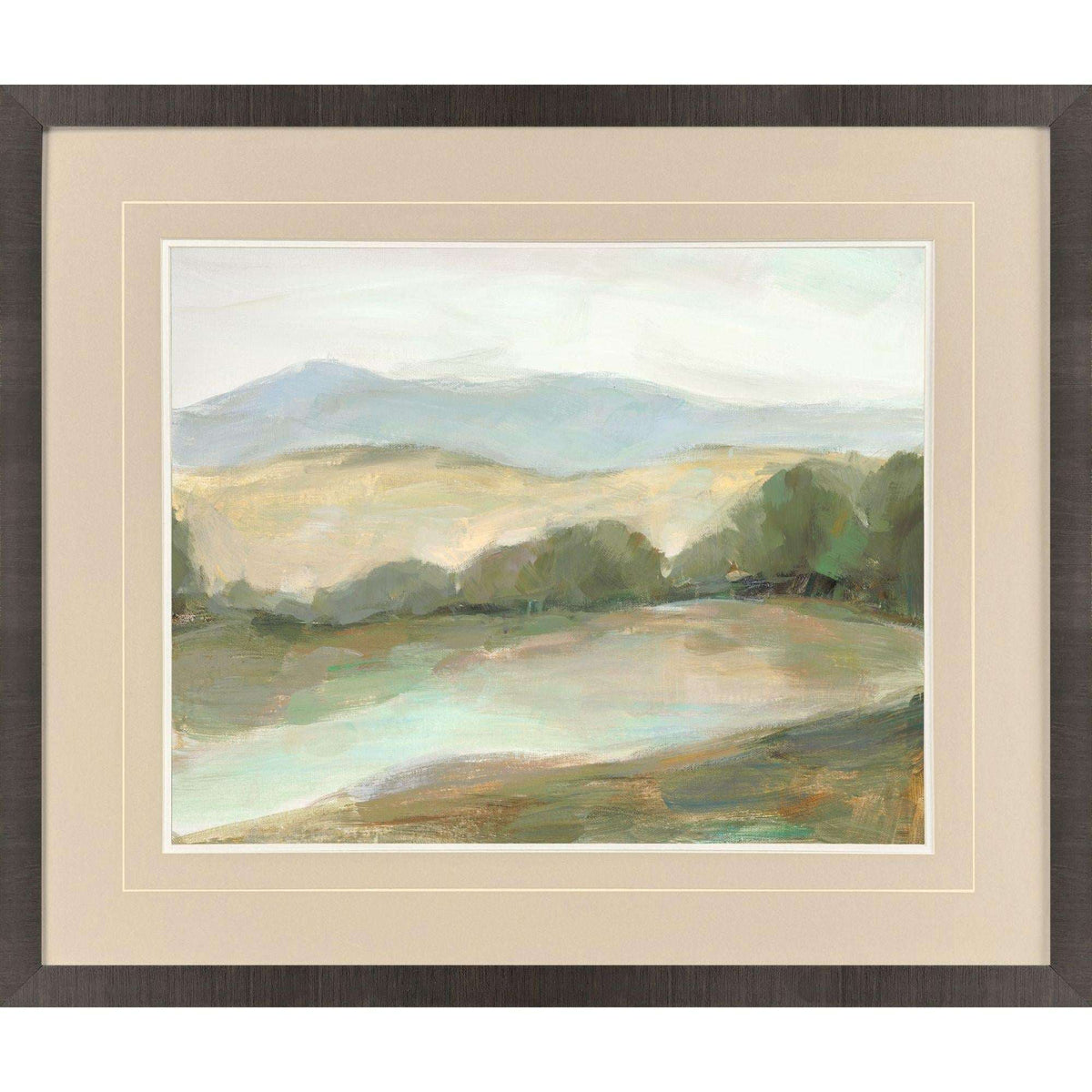 Plein Air Hills IV Brown Framed Wall Art - HomeRoots - Flyclothing LLC