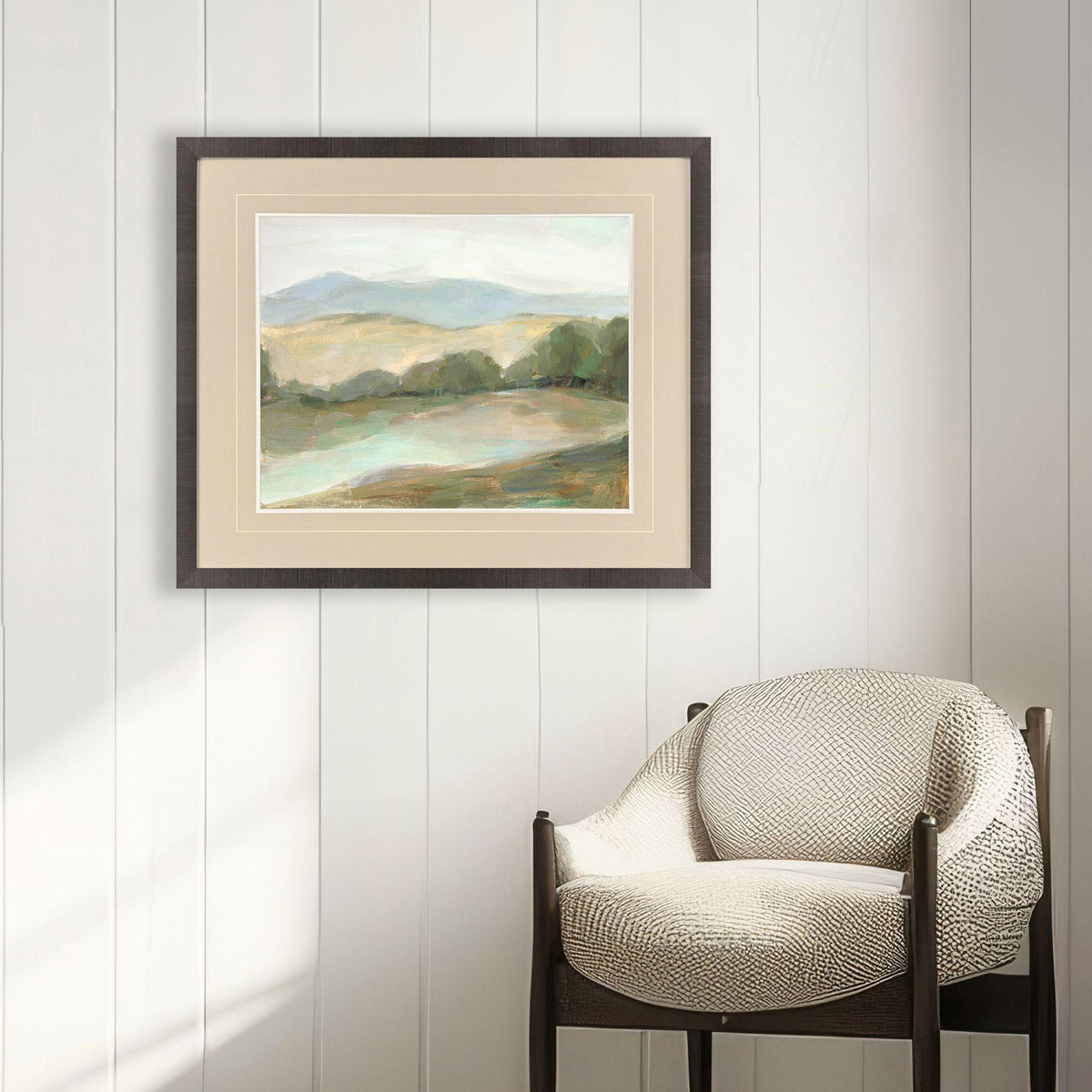 Plein Air Hills IV Brown Framed Wall Art - HomeRoots - Flyclothing LLC