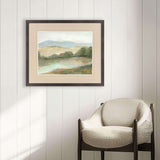 Plein Air Hills IV Brown Framed Wall Art - HomeRoots - Flyclothing LLC