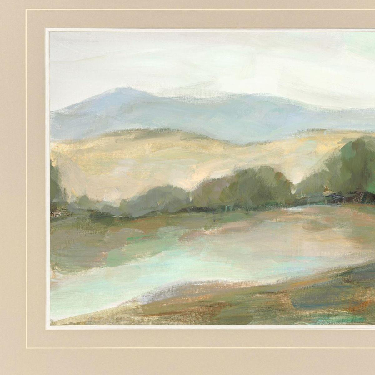 Plein Air Hills IV Brown Framed Wall Art - HomeRoots - Flyclothing LLC