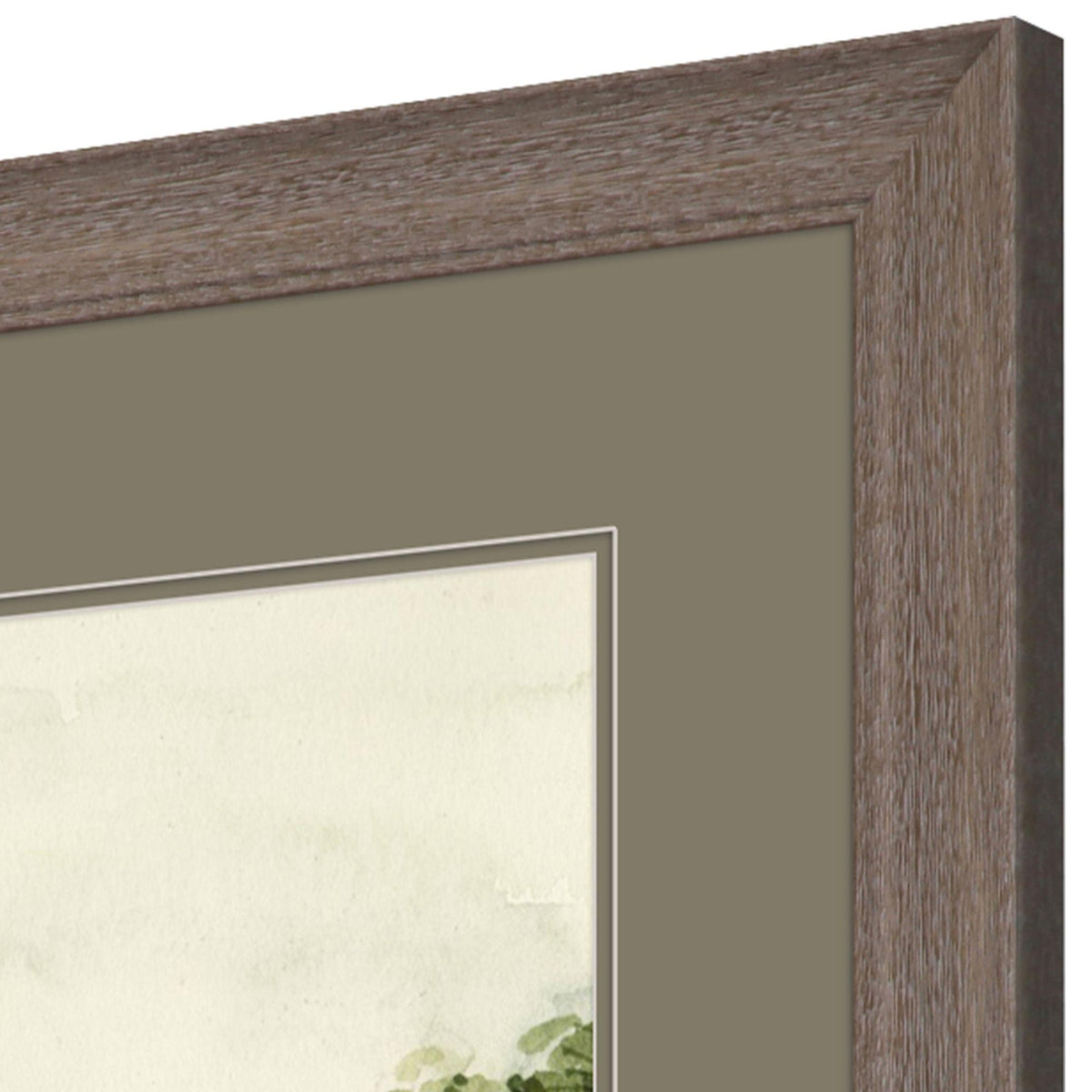 Set Of Two Forest Path Brown Framed Wall Art