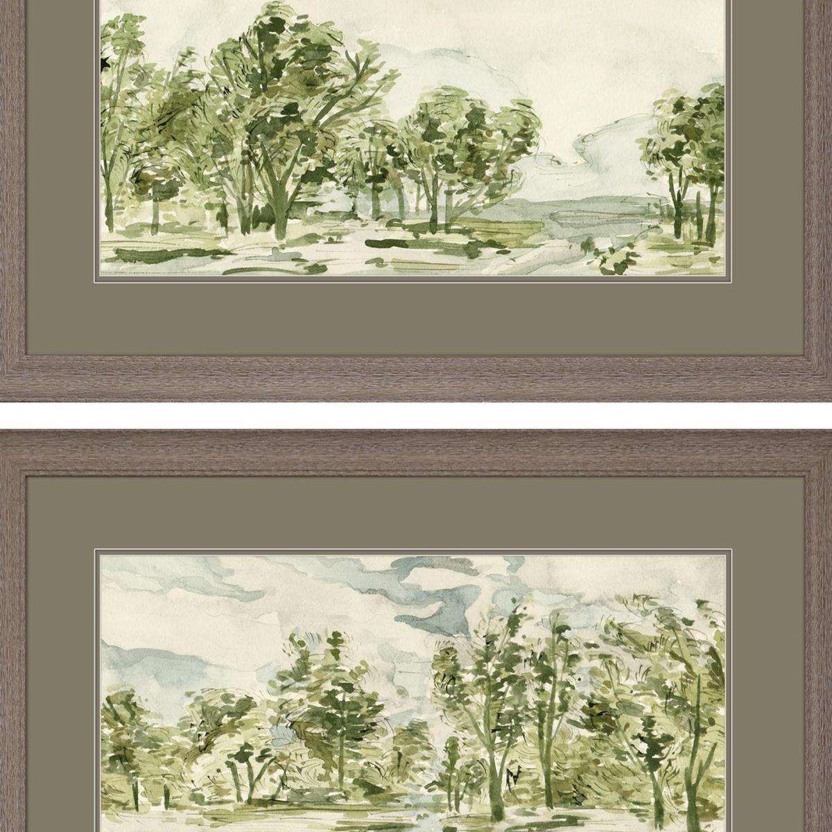 Set Of Two Forest Path Brown Framed Wall Art - HomeRoots - Flyclothing LLC