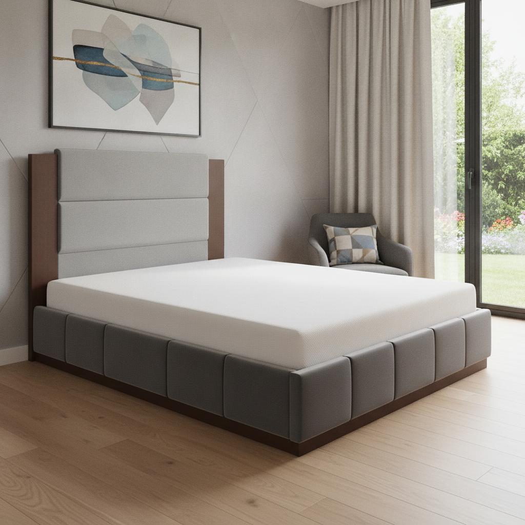 Natural Solid Wood Queen Bed Frame