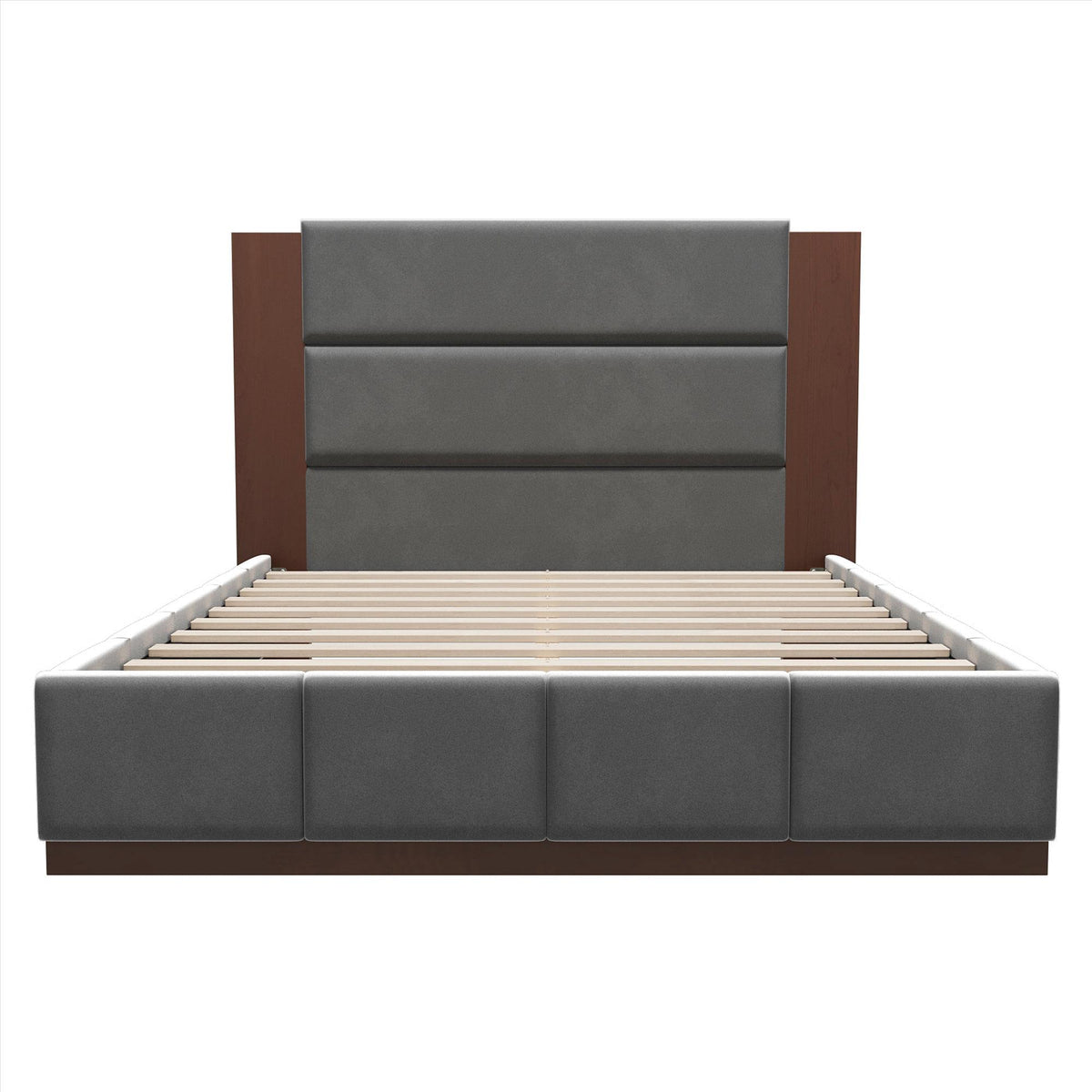 Natural Solid Wood Queen Bed Frame