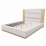 Natural Solid Wood Queen Bed Frame