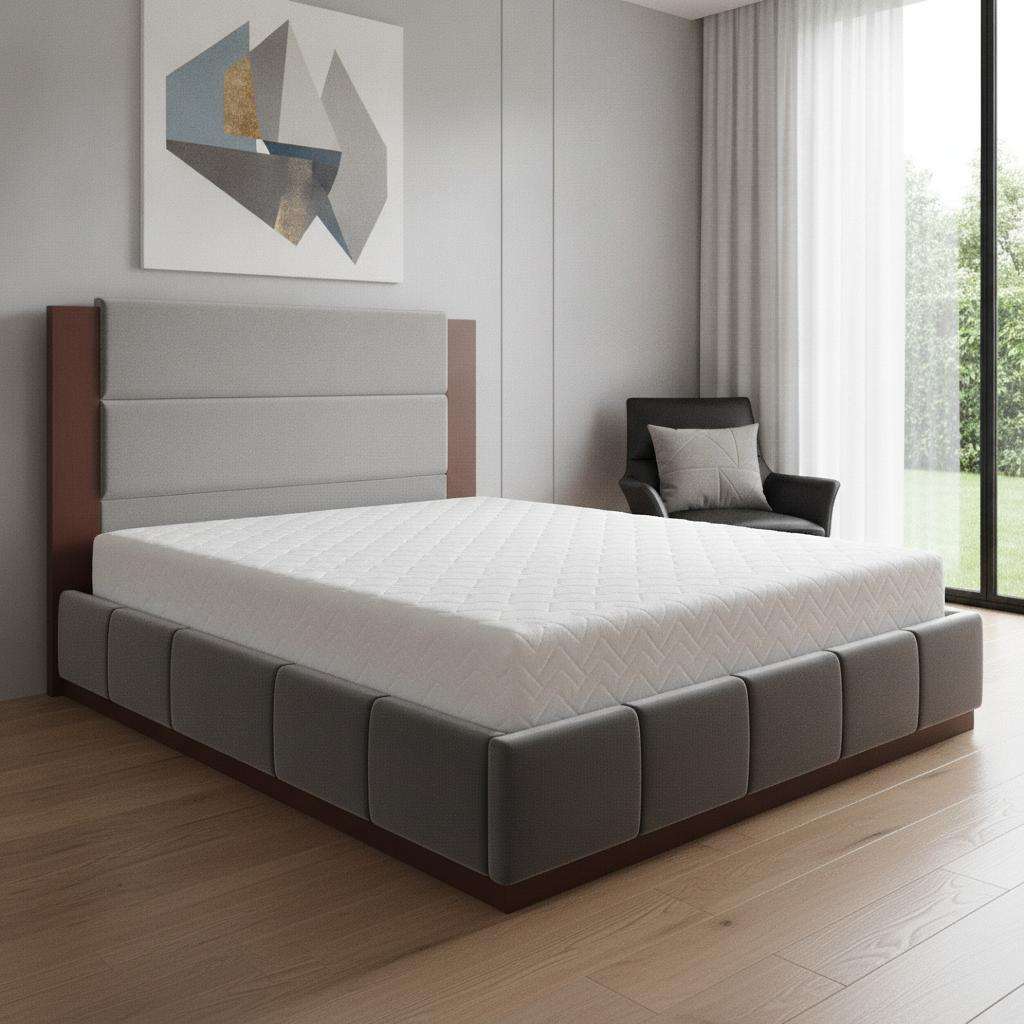 Natural Solid Wood King Bed Frame - HomeRoots - Flyclothing LLC