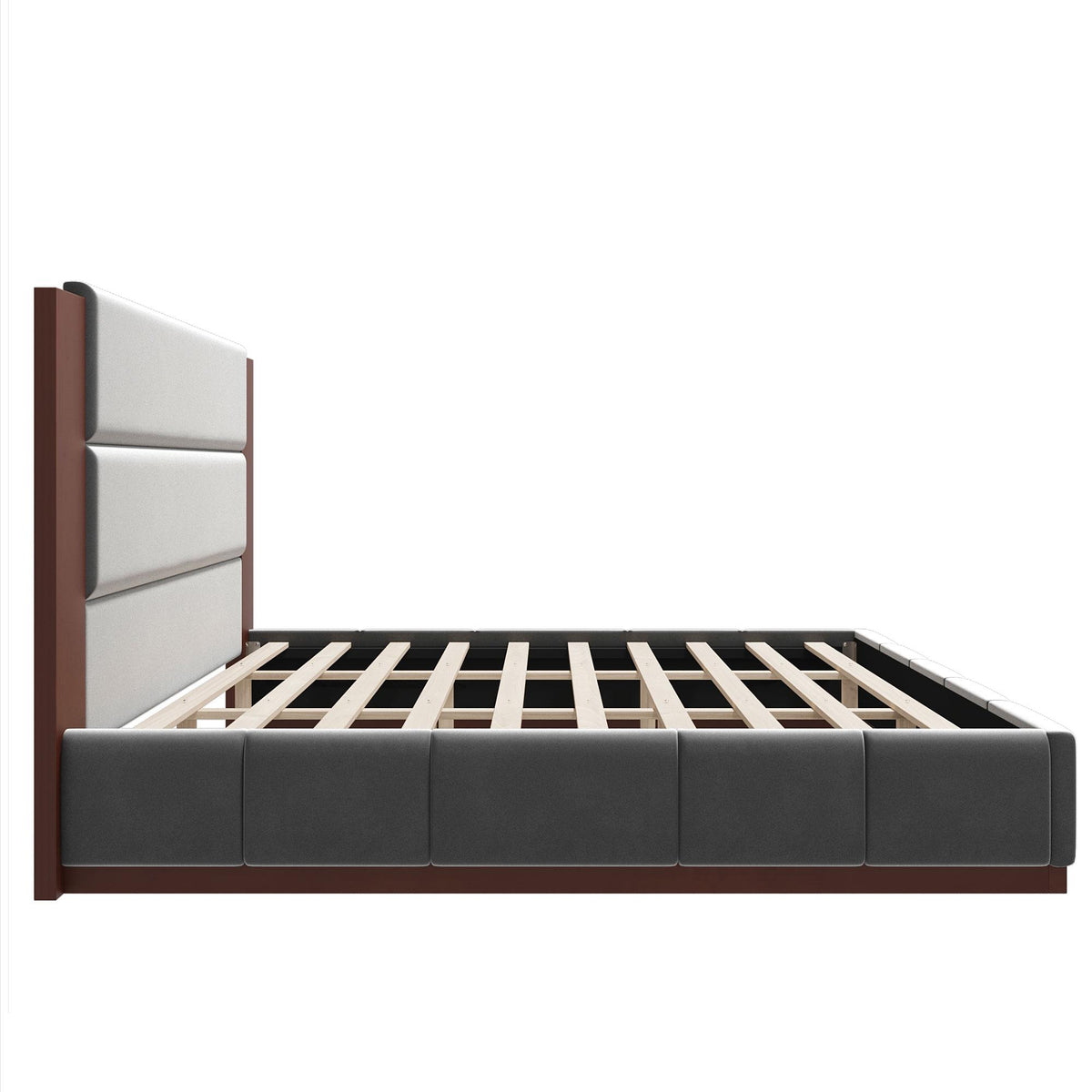 Natural Solid Wood King Bed Frame