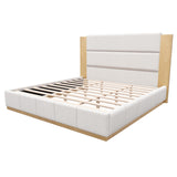 Natural Solid Wood King Bed Frame