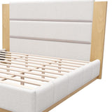 Natural Solid Wood King Bed Frame